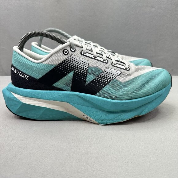 Womens Size 9.5 New Balance FuelCell SuperComp Elite 4 Running Shoes Cyber Jade - Picture 1 of 9